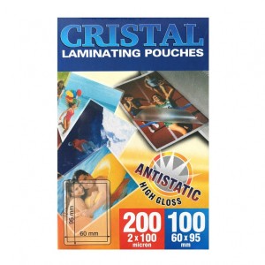 Folia laminacyjna PE arkusz 60 x 95 mm 100 mic standard błysk antystatyczna