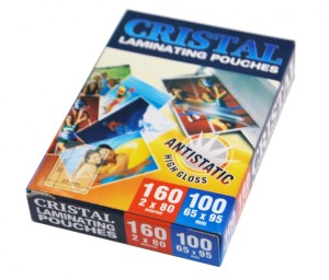 Folia laminacyjna PE arkusz 65 x 95 mm 80 mic standard błysk antystatyczna