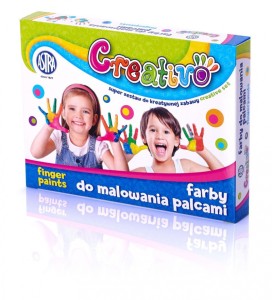 Astra Creativo - Farby do malowania palcami 4 kolory 50 ml