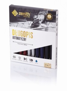 Długopis automatyczny Zenith 60 - box 10 sztuk, mix kolorów