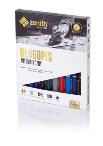 Długopis automatyczny Zenith 7 - box 10 sztuk, mix kolorów