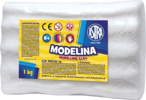 Modelina Astra 1 kg biała