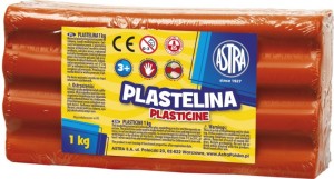 Plastelina Astra 1 kg czerwona