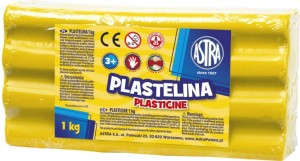 Plastelina Astra 1 kg żółta