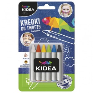 KREDKI DO TWARZY 6 KOLORÓW X 2,5 G KIDEA