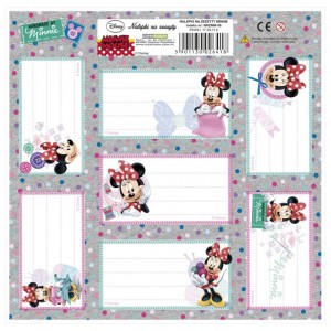 NALEPKI NA ZESZYTY MINNIE