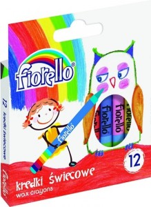 Kredki Fiorello świecowe 12 kol.