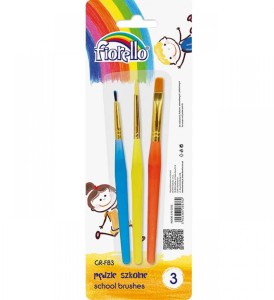 Pędzle GR-FB3 Fiorello 3 szt.