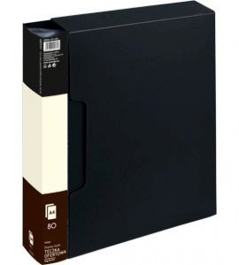 Teczka ofertowa 9008 A 80 koszulek GRAND czarna