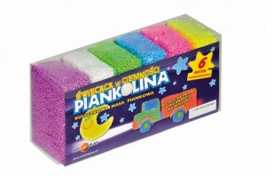 Piankolina 6 kolorów świecąca w ciemności