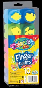 Farby do malowania palcami 10 kol. Colorino Kids