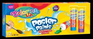 Farby plakatowe w tubach 12 kol. 35 ml. Colorino Kids new