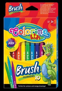 Flamastry pędzelkowe 10 kol. Colorino Kids