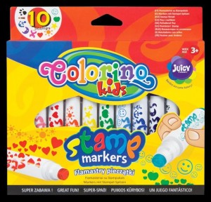 Flamastry Pieczątki 10 kol Colorino Kids