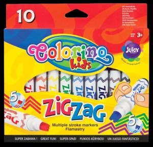 Flamastry Zig Zag 10 kol Colorino Kids