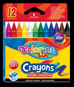 Kredki świecowe 12 kol. Colorino Kids