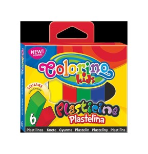 Plastelina 6 kol. kwadratowa Colorino Kids new