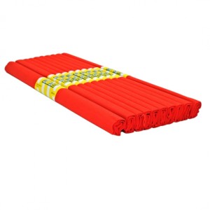 BIBUŁA MARSZCZONA 50x200cm CZERWIEŃ STRAŻ. 10szt