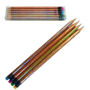 OŁÓWEK W PASKI 12szt