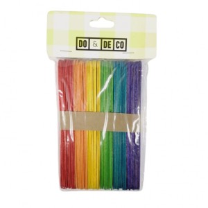 PATYCZKI KREATYWNE 150mmx15mm 50szt NATURALNE