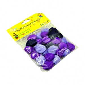 POMPONY 2,5cm 30szt ODCIENIE FIOLETU LE19-03