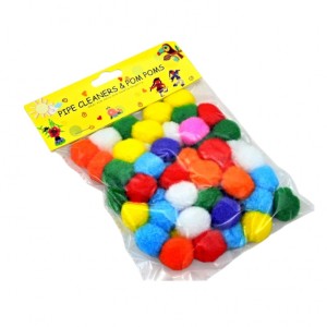 POMPONY 2,5cm 50szt MIX KOLORÓW LE19-02