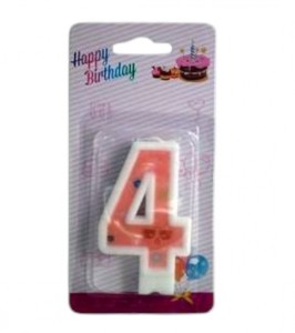 ŚWIECZKI CYFERKI "4"