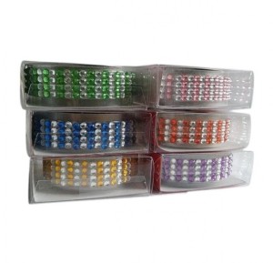 TAŚMA OZDOBNA SAMOP. DOUBLE COLOR STRASS 1,8/50cm