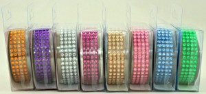 TAŚMA OZDOBNA SAMOP. SINGLE COLOR STRASS 1,8/50cm