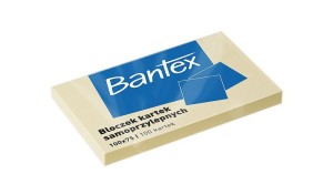 Bloczki samoprzylepne 100x75mm, 100 kartek, żółty