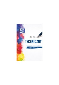 BLOK TECHNICZNY OXFORD A3 10K 250G BIAŁY