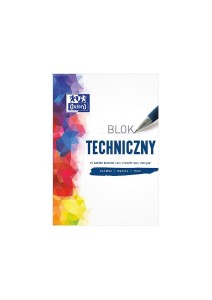 BLOK TECHNICZNY OXFORD A4 10K 250G BIAŁY