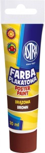 Farba plakatowa Astra tuba 30 ml - brązowa