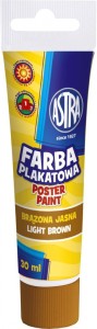 Farba plakatowa Astra tuba 30 ml - brązowa jasna