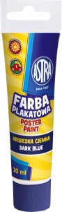 Farba plakatowa Astra tuba 30 ml - ciemna niebieska