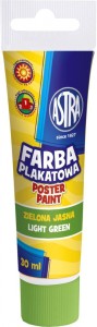 Farba plakatowa Astra tuba 30 ml - jasna zieleń