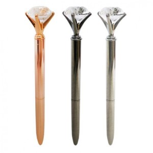 DŁUGOPIS Z DIAMENTEM DISPLAY 24SZT MIX 3 KOLORÓW