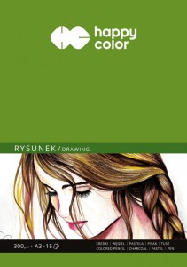BLOK DO RYSUNKU A3 ART.300GR.15K.HAPPY COLOR