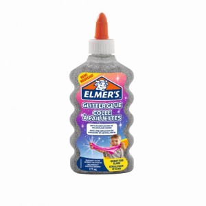 ELMERS BŁYSZCZĄCY KLEJ Z BROKATEM SREBRNY