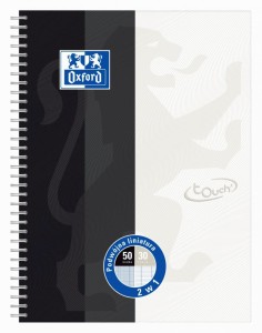 KOŁOZESZYT OXFORD TOUCH 2SPI A4+ 90G 80K K5+L9
