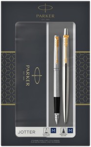 ZEST. JOTTER S.STEEL GT WIECZNE PIÓRO +DŁUGOPIS 19