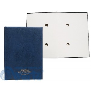 TECZKA DO PODPISU 20K. 2 OTWORY GRANATOWA