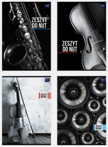 Zeszyt do nut A4 16 UV pion 10 szt