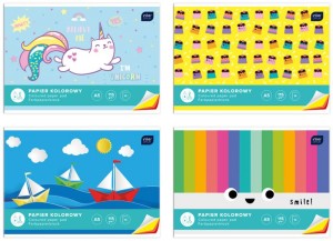 Zeszyt papierów kolorowych A4 10