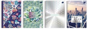 Kołozeszyt B5 100 # Metallic z kolorowym marginesem
