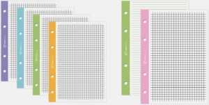 Wkład do segregatora A4 50 # kolorowy margines