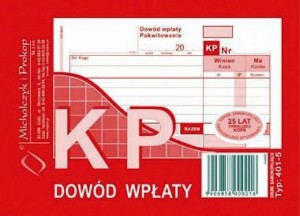 Kp- dowód wpłaty