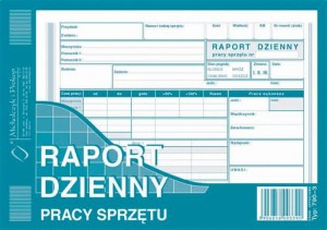 Raport dzienny pracy sprzętu