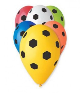 Balony Premium Piłka nożna, 12"/ 5 szt.