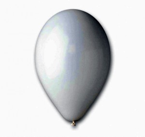 Balon G90 pastel 10" - "biały" / 100 szt.